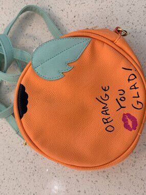 Betsey Johnson Luv Betsey Orange You Glad fruit bag